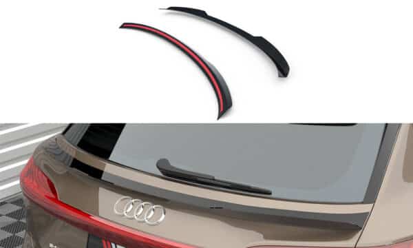 MAXTON DESIGN - Spodný spoiler kufra Audi e-tron, Čierny lesk