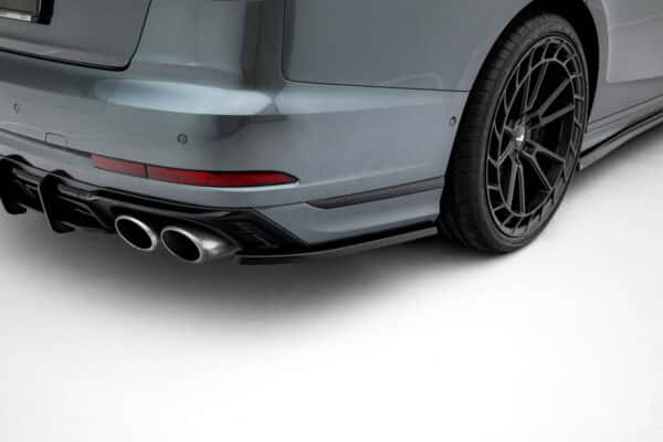 MAXTON DESIGN - Bočné spojlere zadného nárazníka Audi S8 / A8 S-Line D5 Facelift, Čierny lesk – Obrázok 5