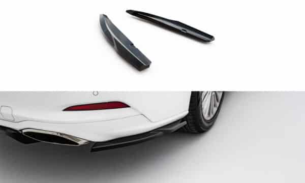 MAXTON DESIGN - Bočné spojlere zadného nárazníka  Ford Focus Vignale Estate Mk4, Čierny lesk