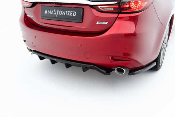 MAXTON DESIGN - Bočné spojlere zadného nárazníka Mazda 6 Sedan Mk3 Facelift, Čierny lesk – Obrázok 6