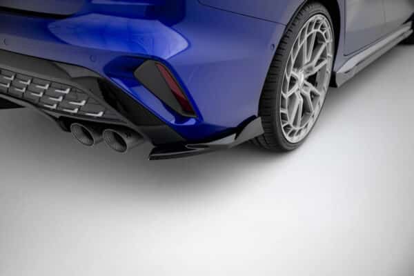 MAXTON DESIGN - Bočne spojlere pod zadný nárazník V.2 Audi S3 Sedan 8Y Facelift, Čierny lesk – Obrázok 2
