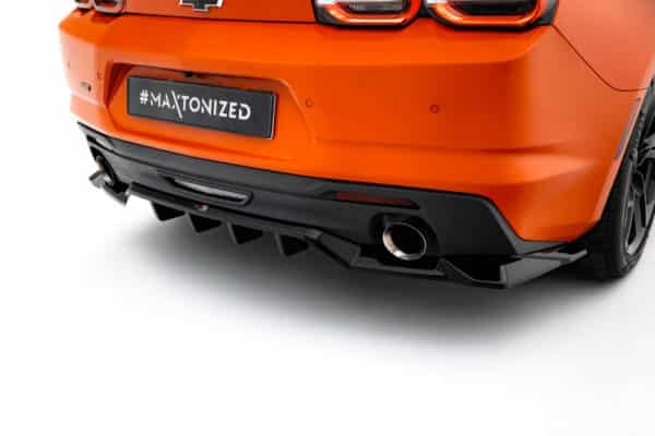MAXTON DESIGN - Spoiler pod zadný nárazník  Chevrolet Camaro SS Mk6 Facelift, Čierny lesk – Obrázok 2