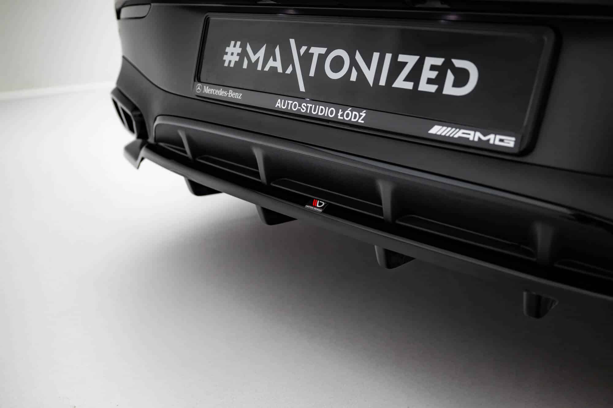 MAXTON DESIGN - Spoiler pod zadný nárazník Mercedes-Benz CLE AMG-Line C236, Čierny lesk – Obrázok 4