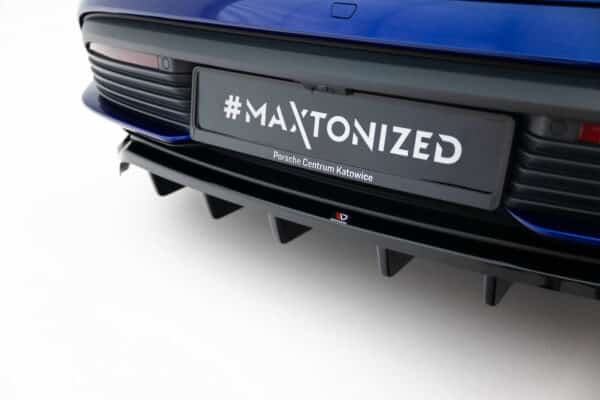MAXTON DESIGN - Spoiler pod zadný nárazník Porsche Taycan Turbo S Mk1, Čierny lesk – Obrázok 7