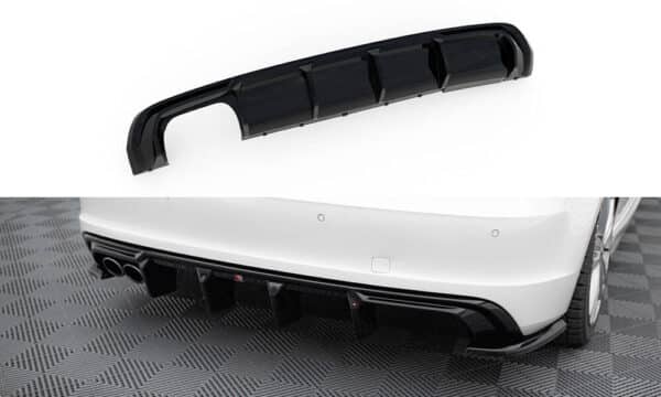 MAXTON DESIGN - Difúzor zadného nárazníka Audi A3 S-Line Sportback 8V, Čierny lesk