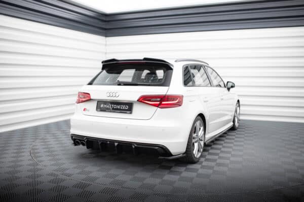MAXTON DESIGN - Difúzor zadného nárazníka Audi A3 S-Line Sportback 8V, Čierny lesk – Obrázok 6