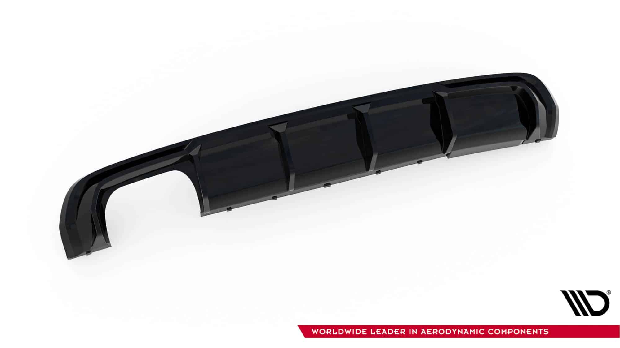 MAXTON DESIGN - Difúzor zadného nárazníka Audi A3 S-Line Sportback 8V, Čierny lesk – Obrázok 4