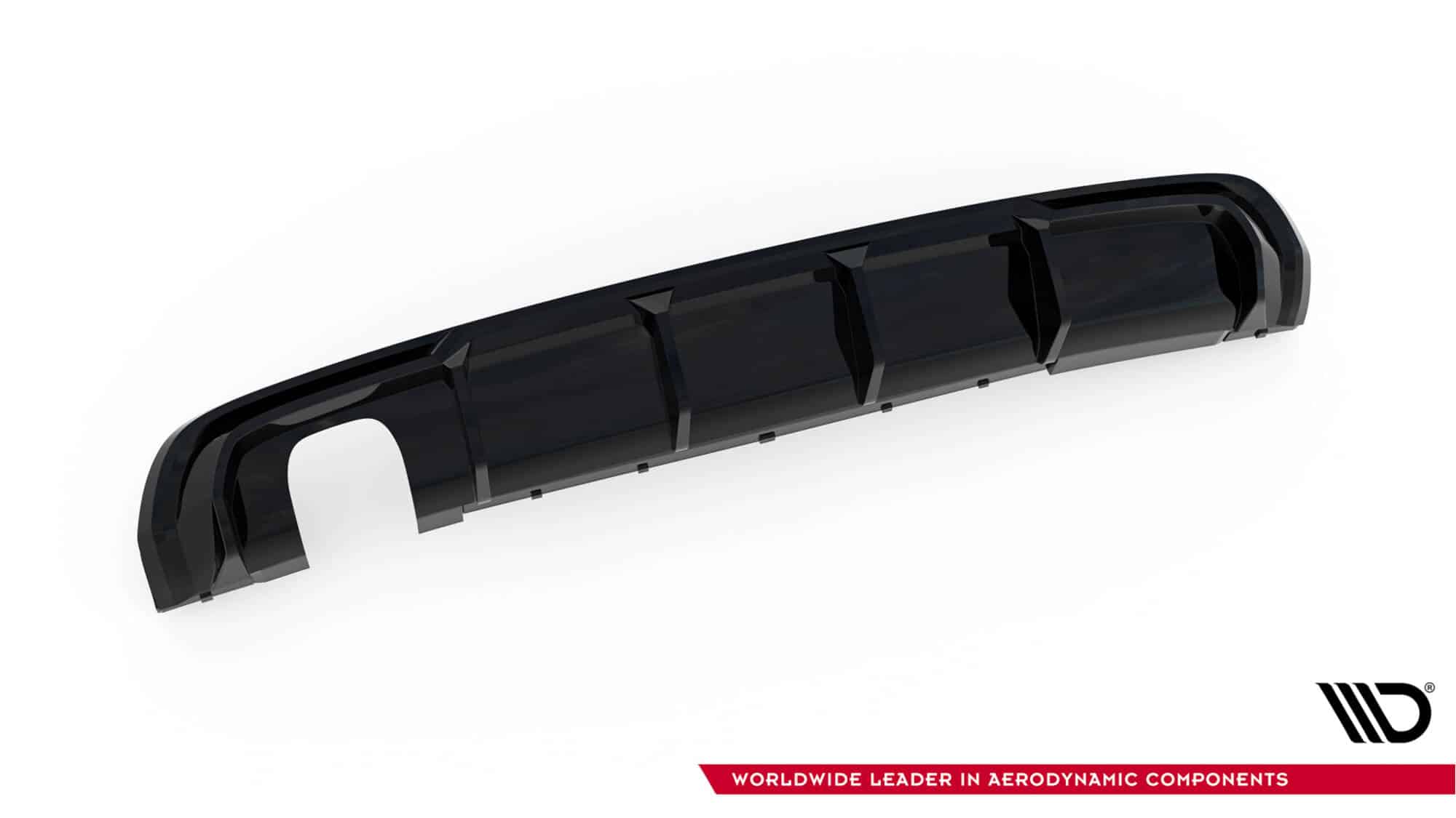MAXTON DESIGN - Difúzor zadného nárazníka Audi A3 S-Line Sportback 8V, Čierny lesk – Obrázok 4