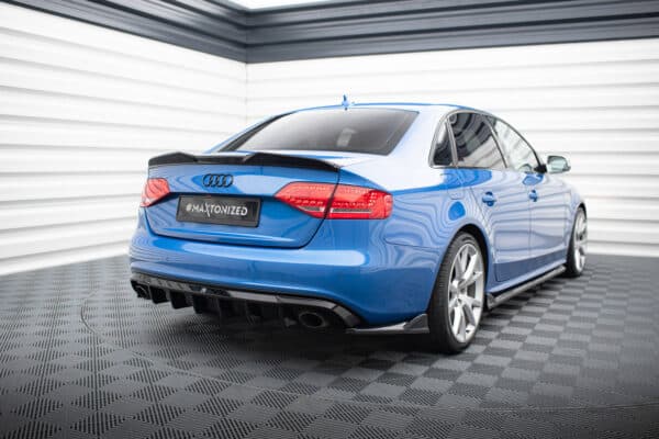 MAXTON DESIGN - Difúzor zadného nárazníka Audi A4 S-Line Sedan / Avant B8, Čierny lesk – Obrázok 6