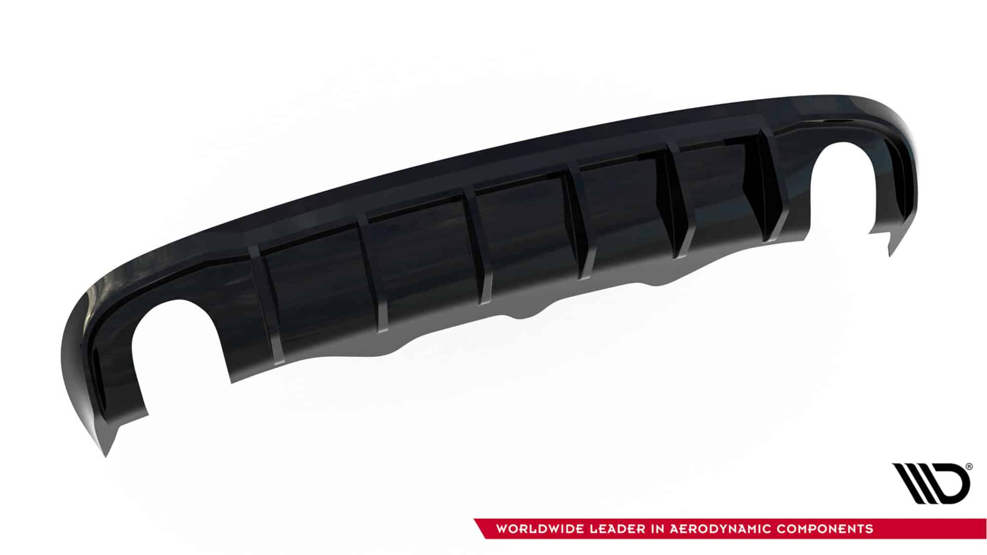 MAXTON DESIGN - Difúzor zadného nárazníka Audi A5 S-Line Sportback 8T , Čierny lesk – Obrázok 4