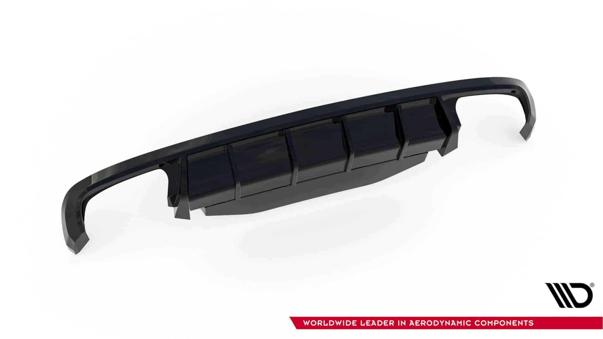 MAXTON DESIGN - Difúzor zadného nárazníka V.2 Skoda Superb Liftback / Combi Mk3 , Čierny lesk – Obrázok 4