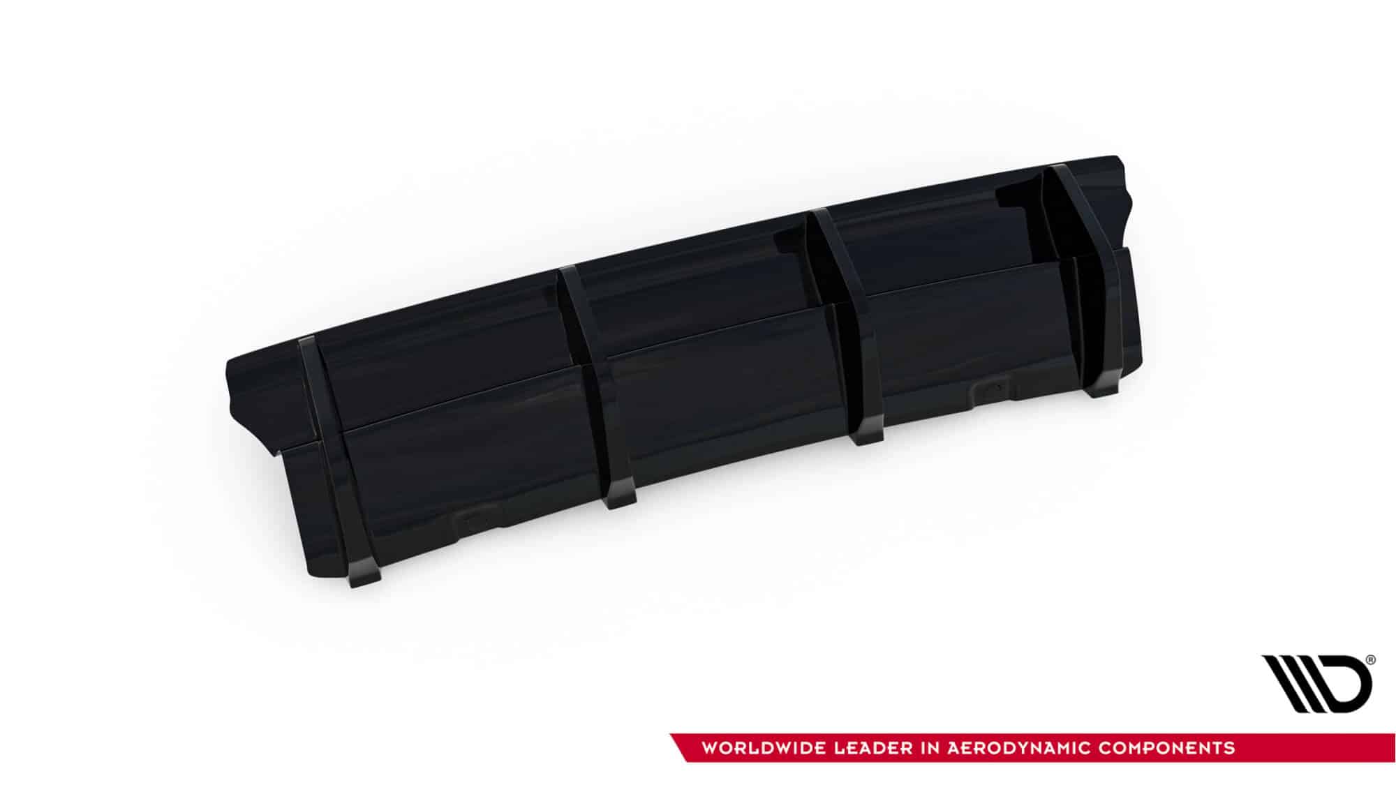 MAXTON DESIGN - Difúzor zadného nárazníka Volkswagen Golf R Hatchback R Mk7 Facelift, Čierny lesk – Obrázok 8
