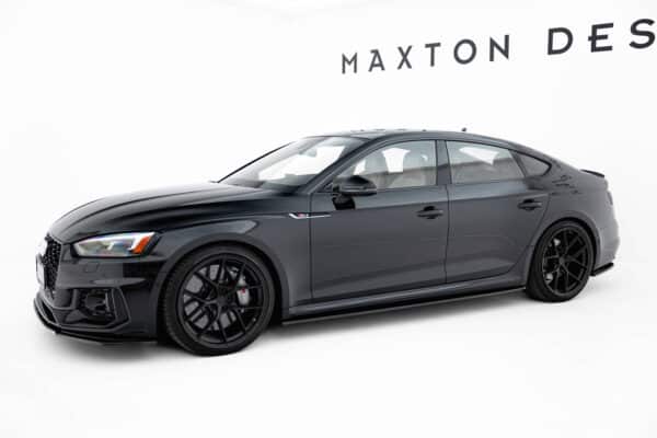 MAXTON DESIGN - Lišty pod bočné prahy Audi RS5 Sportback F5, Čierny lesk – Obrázok 2