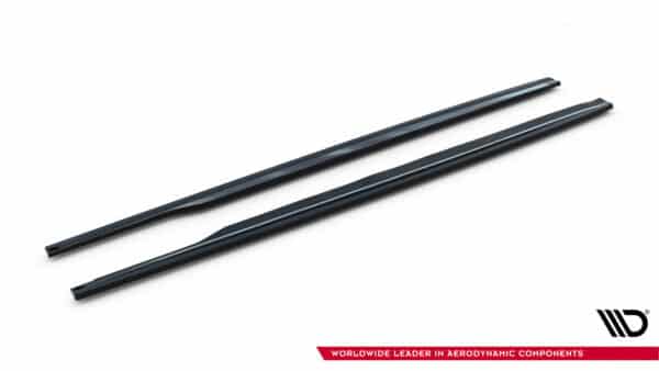 MAXTON DESIGN - Lišty pod bočné prahy Audi RS5 Sportback F5, Čierny lesk – Obrázok 4