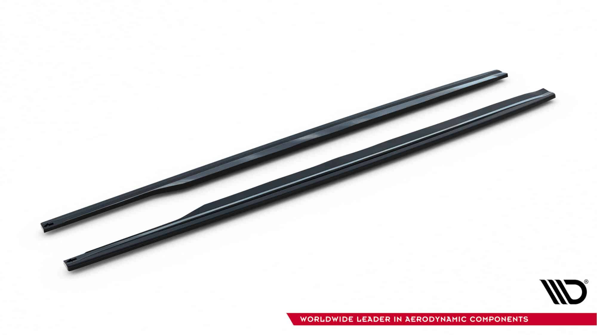 MAXTON DESIGN - Lišty pod bočné prahy Audi RS5 Sportback F5, Čierny lesk – Obrázok 4