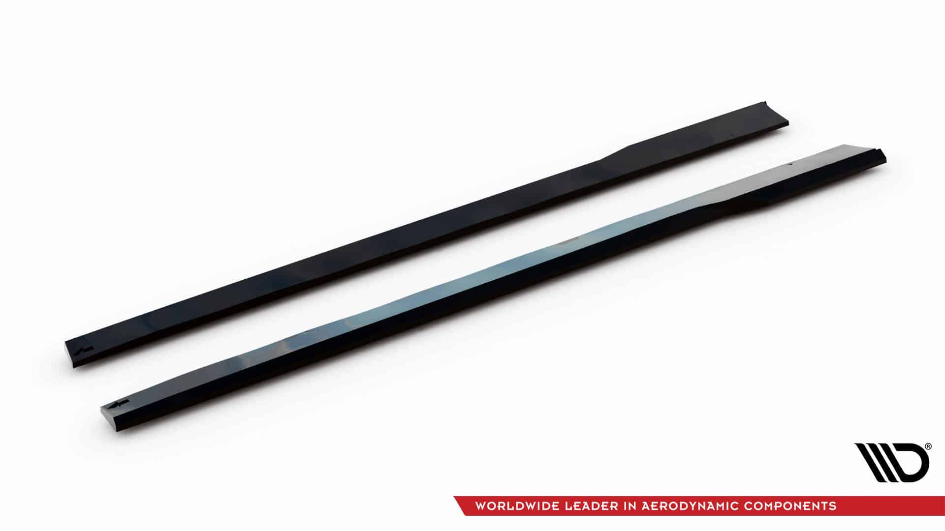 MAXTON DESIGN - Lišty pod bočné prahy Ford Mustang GT Mk7, Čierny lesk – Obrázok 3