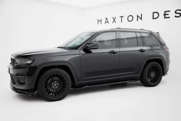 MAXTON DESIGN - Lišty pod bočné prahy Jeep Grand Cherokee Trailhawk Mk5, Čierny lesk – Obrázok 2