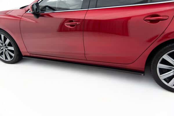 MAXTON DESIGN - Lišty pod bočné prahy Mazda 6 Sedan Mk3 Facelift, Čierny lesk – Obrázok 5