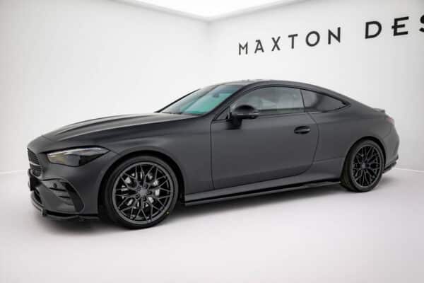 MAXTON DESIGN - Lišty pod bočné prahy Mercedes-Benz CLE AMG-Line C236, Čierny lesk – Obrázok 3