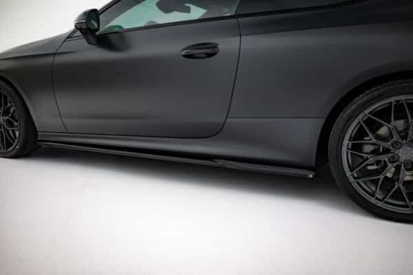 MAXTON DESIGN - Lišty pod bočné prahy Mercedes-Benz CLE AMG-Line C236, Čierny lesk – Obrázok 2