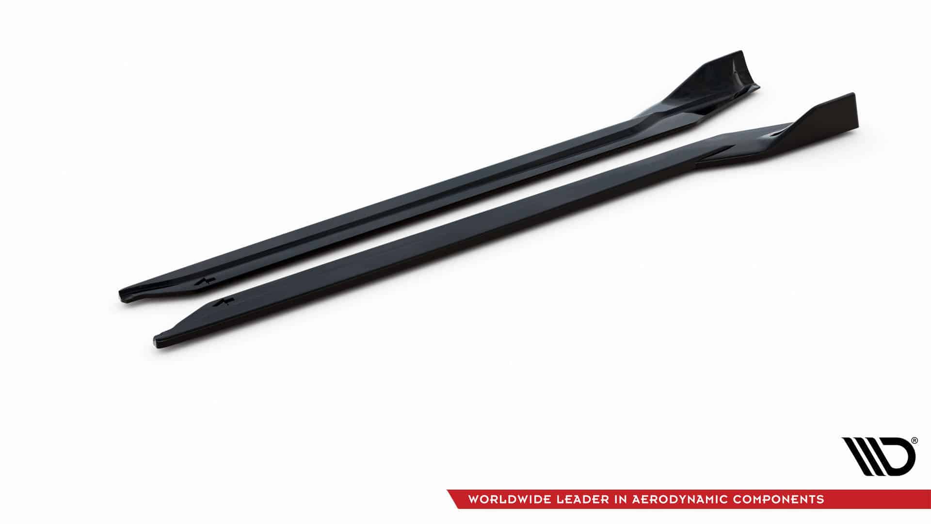 MAXTON DESIGN - Lišty pod bočné prahy Porsche 911 Turbo S Sport Package 992, Čierny lesk – Obrázok 4