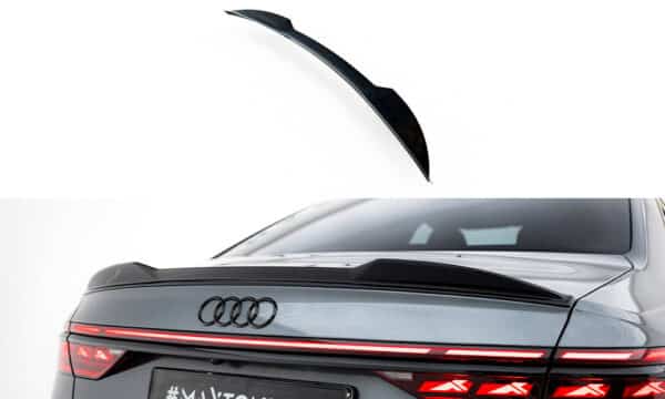 MAXTON DESIGN - Spoiler kufra 3D  Audi S8 / A8 S-Line D5 Facelift, Čierny lesk