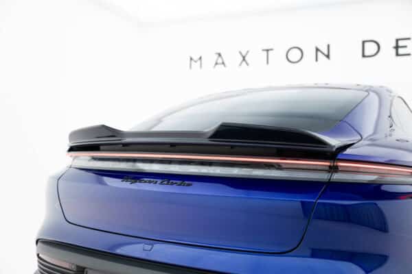 MAXTON DESIGN - Predlženie spoilera kufra Porsche Taycan Turbo S Mk1, Čierny lesk – Obrázok 2