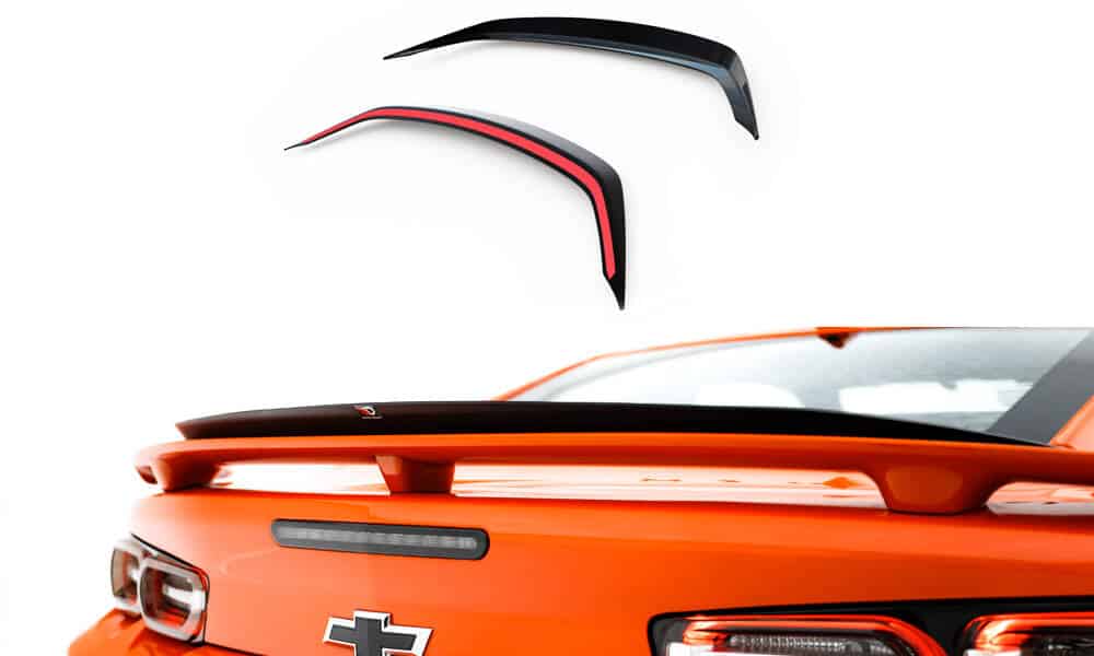 MAXTON DESIGN - Predlženie spoilera kufra Chevrolet Camaro SS Mk6 Facelift, Čierny lesk