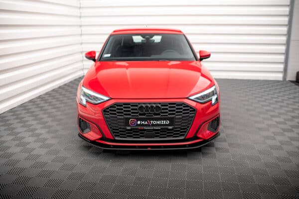 MAXTON DESIGN - Street Pro Spoiler pod predný nárazník Audi A3 8Y, Čierna Matná – Obrázok 2