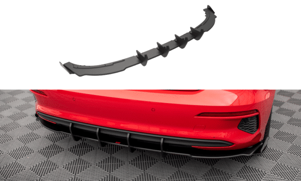 MAXTON DESIGN - Street Pro Zadný difúzor + Splitre Audi A3 8Y, Čierna Matná