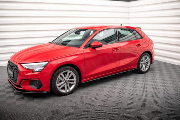 MAXTON DESIGN - Street Pro Lišty pod bočné prahy Audi A3 8Y, Čierna Matná – Obrázok 3