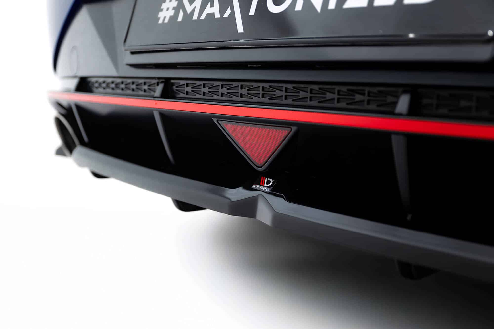 MAXTON DESIGN - Spojler pod zadný nárazník Hyundai Elantra N Mk7, Čierny lesk – Obrázok 5