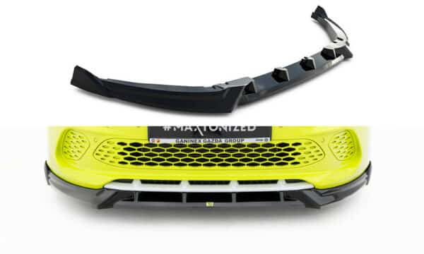 MAXTON DESIGN - Spoiler pod predný nárazník Abarth 500e, Čierny lesk