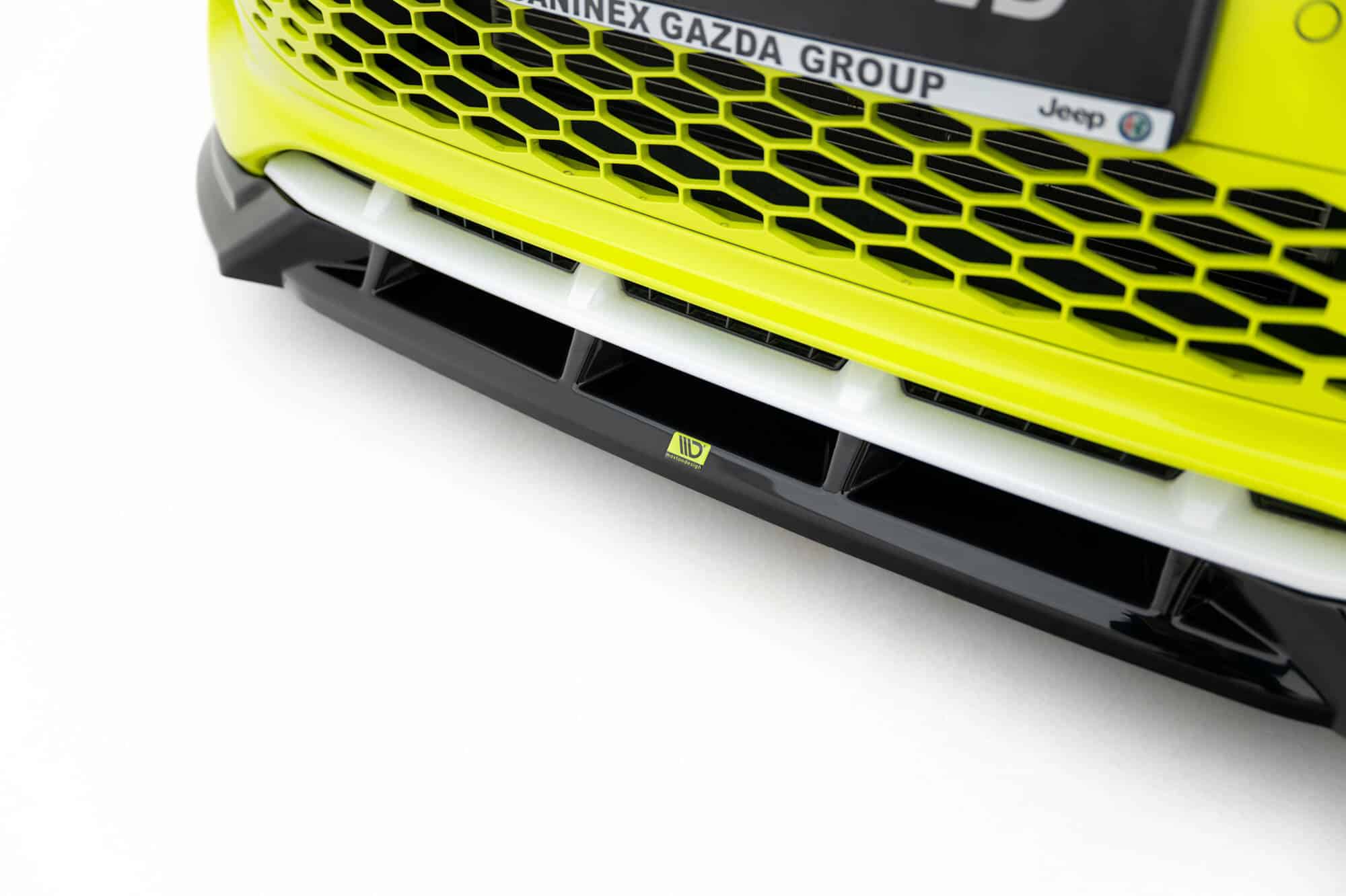 MAXTON DESIGN - Spoiler pod predný nárazník Abarth 500e, Čierny lesk – Obrázok 6