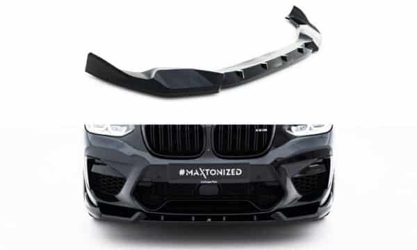 MAXTON DESIGN - Spojler pod predný nárazník vhodné pre BMW X3 M F97, Čierny lesk