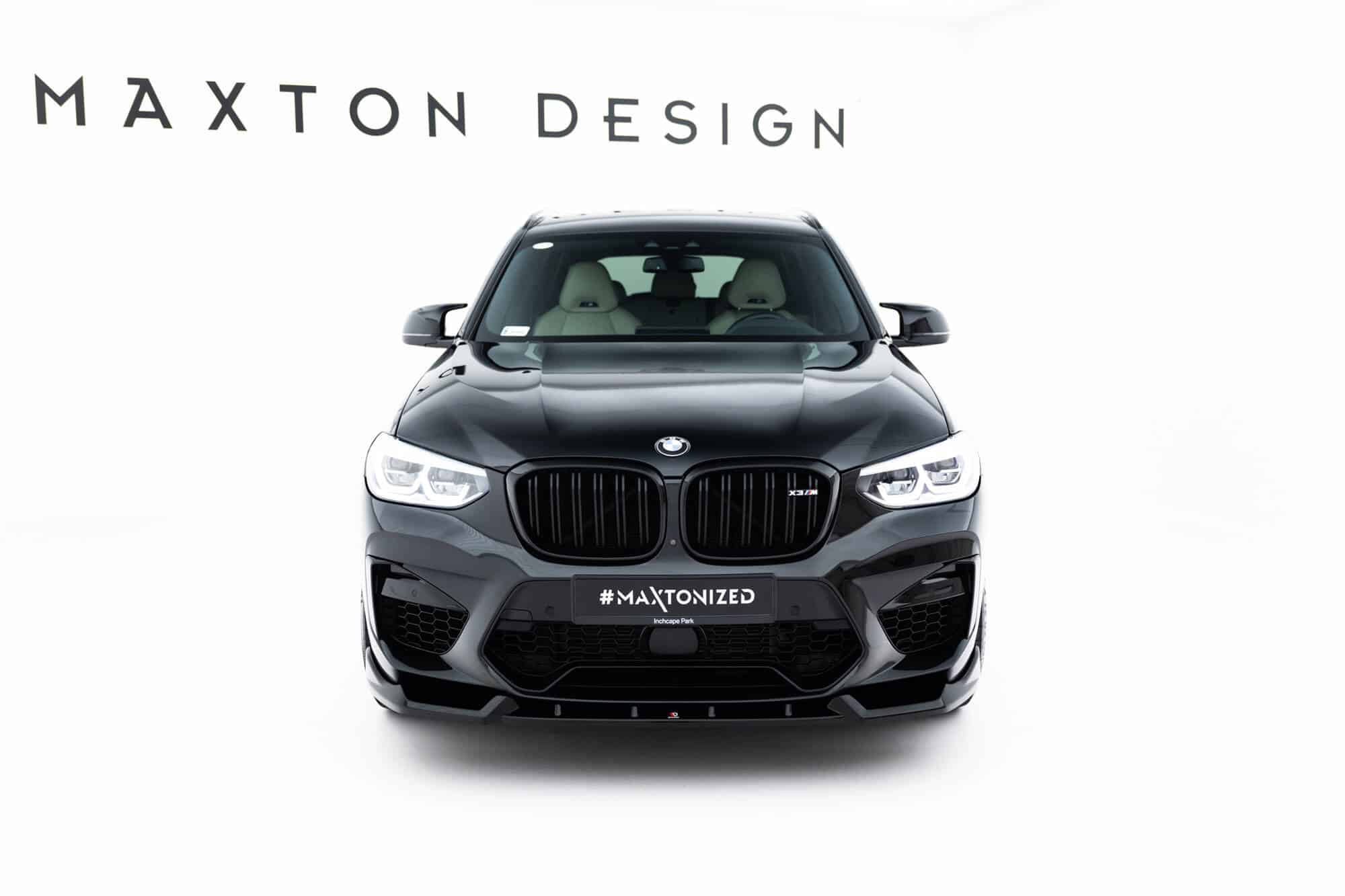 MAXTON DESIGN - Spojler pod predný nárazník vhodné pre BMW X3 M F97, Čierny lesk – Obrázok 2