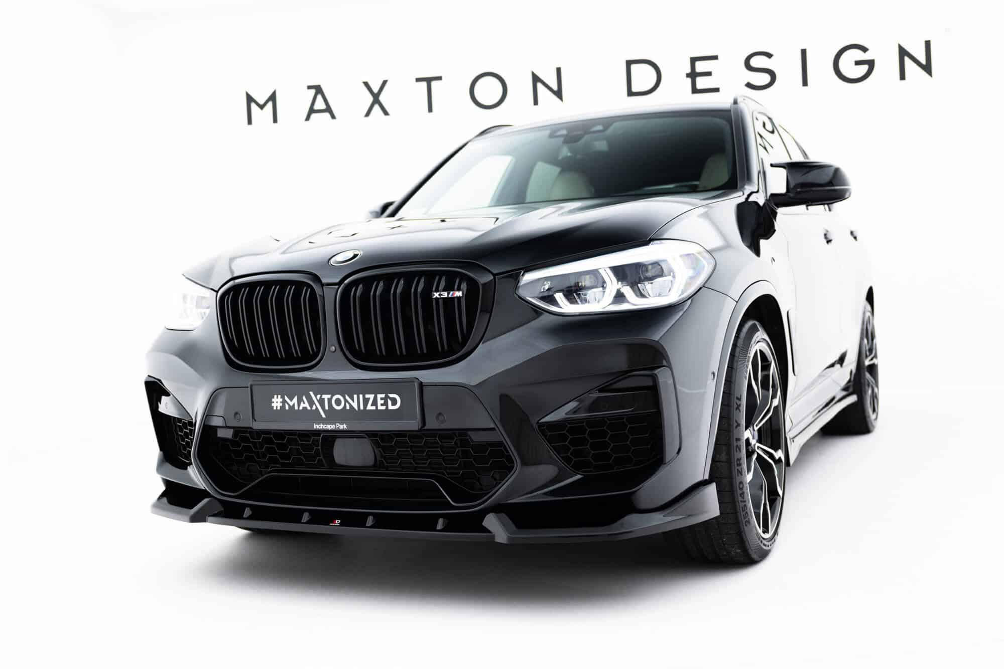MAXTON DESIGN - Spojler pod predný nárazník vhodné pre BMW X3 M F97, Čierny lesk – Obrázok 6