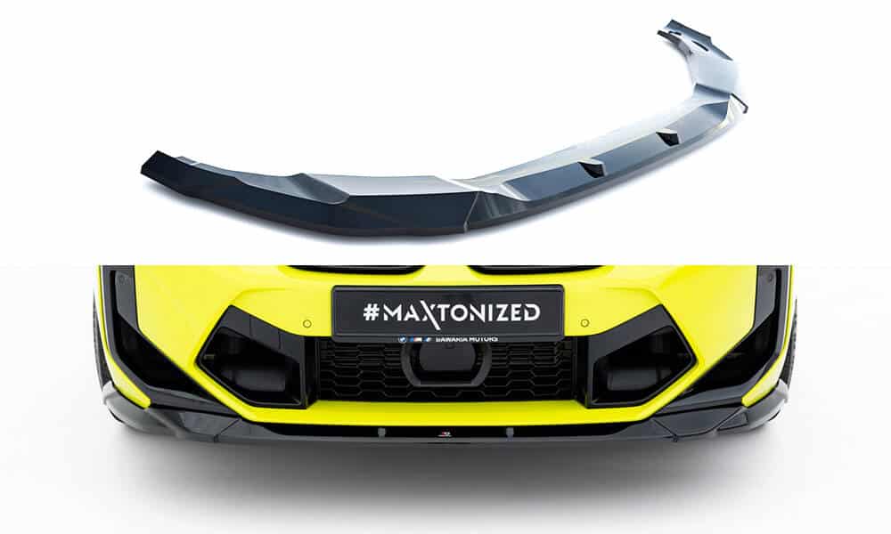 MAXTON DESIGN - Spoiler pod predný nárazník vhodné pre BMW X4M F98 Facelift, Čierny lesk