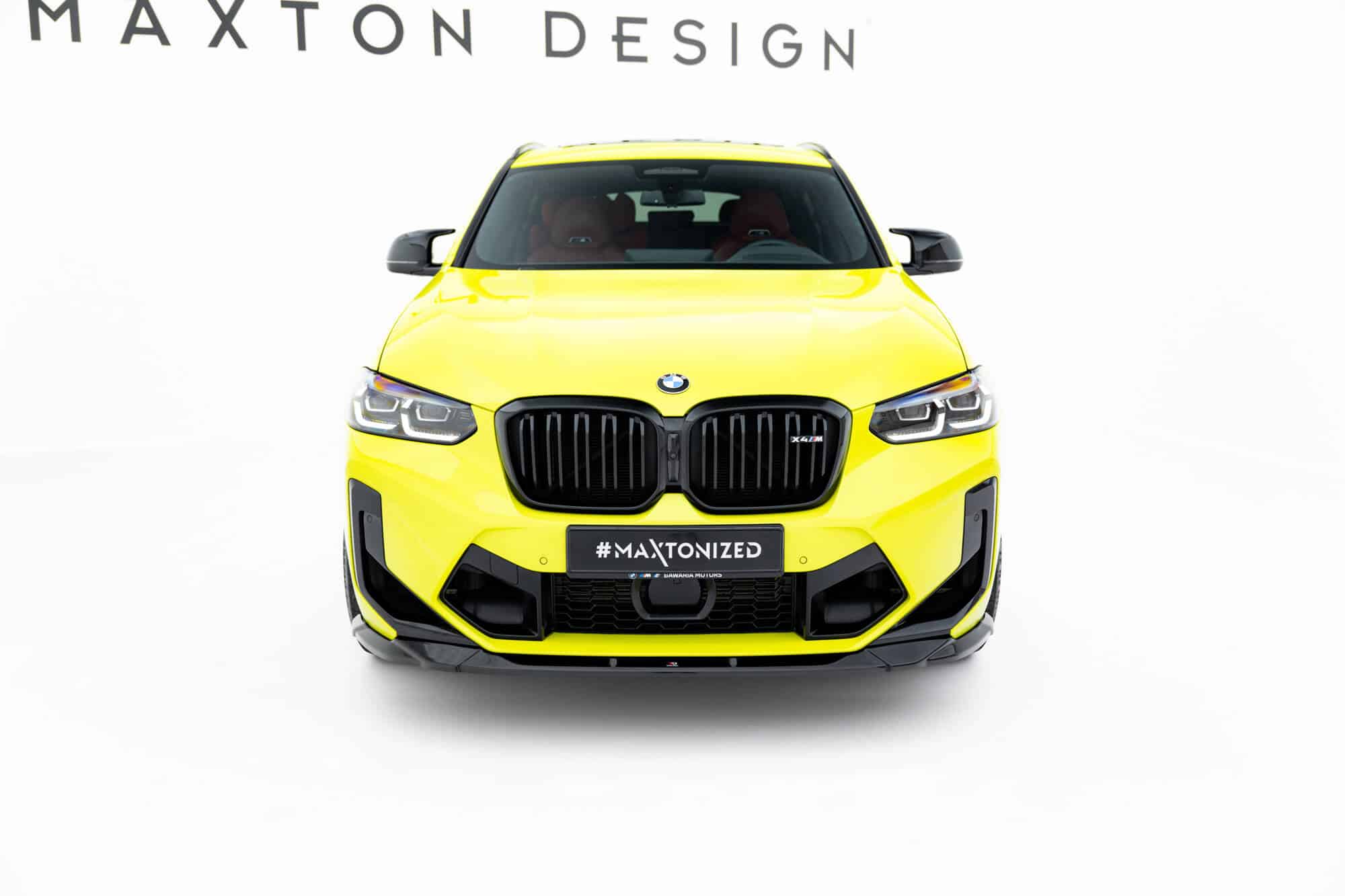 MAXTON DESIGN - Spoiler pod predný nárazník vhodné pre BMW X4M F98 Facelift, Čierny lesk – Obrázok 2