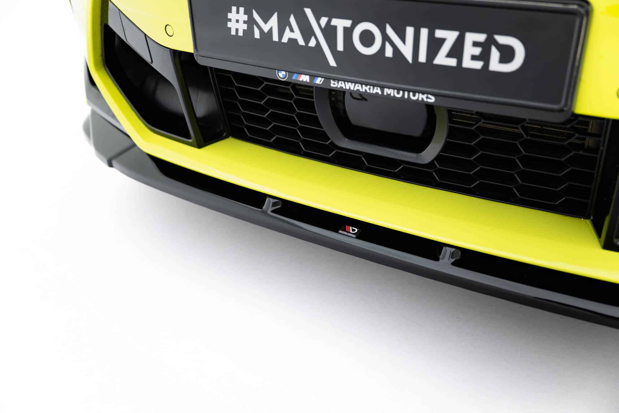 MAXTON DESIGN - Spoiler pod predný nárazník vhodné pre BMW X4M F98 Facelift, Čierny lesk – Obrázok 5