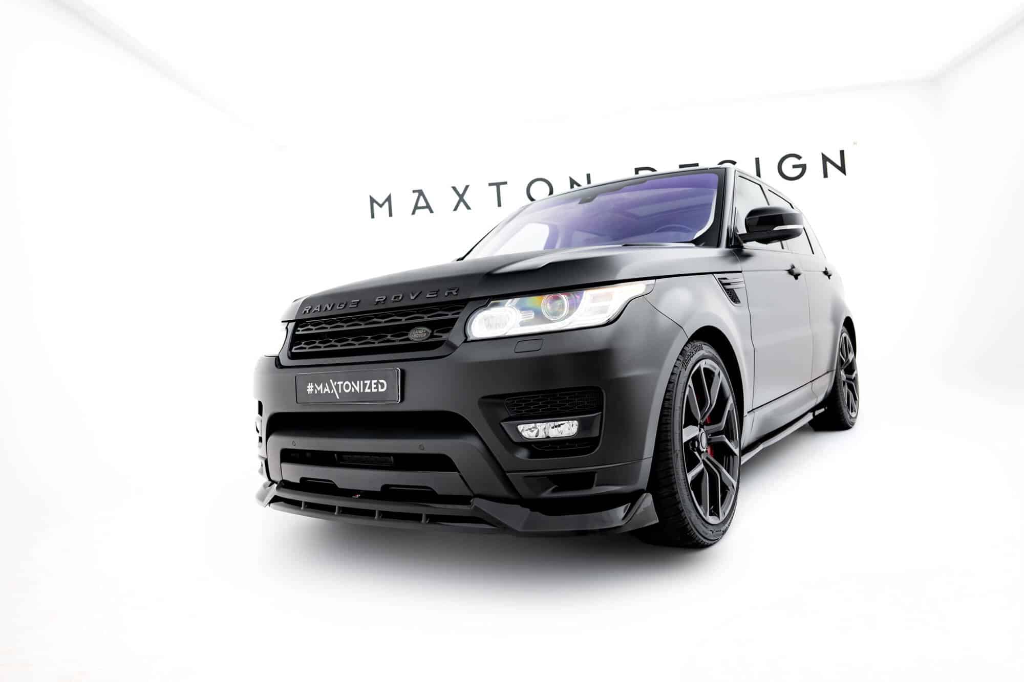 MAXTON DESIGN - Spojler pod predný nárazník Land Rover Range Rover Sport Mk2, Čierny lesk – Obrázok 2
