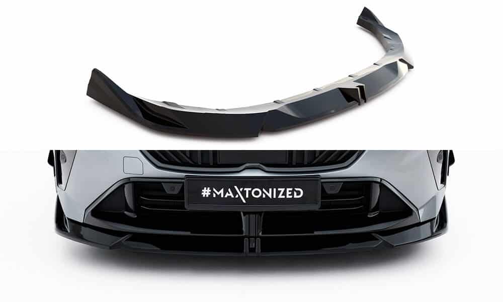 MAXTON DESIGN - Spoiler pod predný nárazník V.2 vhodné pre BMW M135i/M-Pack F70 ,Čierny lesk