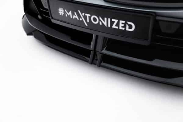 MAXTON DESIGN - Spoiler pod predný nárazník V.2 vhodné pre BMW M135i/M-Pack F70 ,Čierny lesk – Obrázok 5
