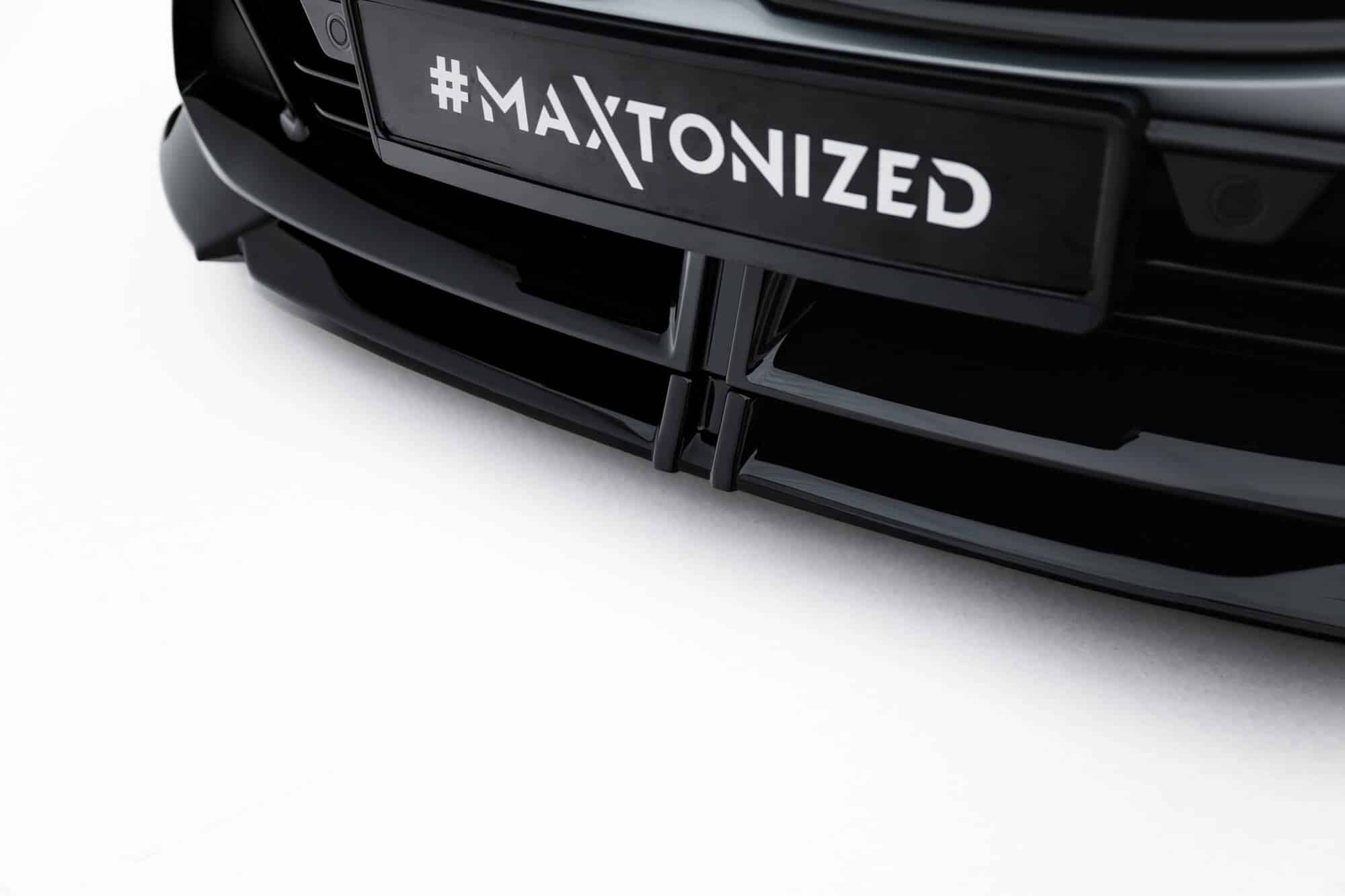 MAXTON DESIGN - Spoiler pod predný nárazník V.2 vhodné pre BMW M135i/M-Pack F70 ,Čierny lesk – Obrázok 5