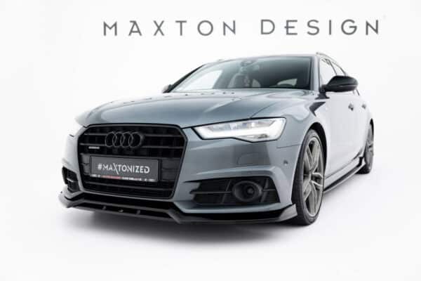 MAXTON DESIGN - Spoiler pod predný nárazník V.3 Audi A6 / A6 C7 S-line/ S6 C7 Facelift, Čierny lesk – Obrázok 6