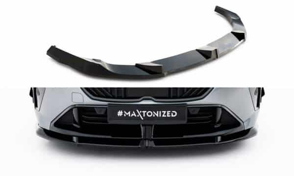 MAXTON DESIGN - Spoiler pod predný nárazník V.3 vhodné pre BMW M135i/M-PackF70 ,Čierny lesk