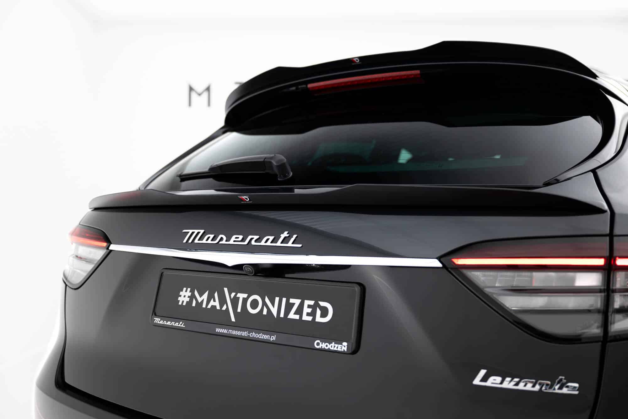 MAXTON DESIGN - Dolný spoiler kufra Maserati Levante GT Mk1 Facelift, Čierny lesk – Obrázok 5