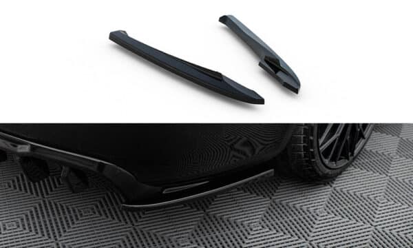 MAXTON DESIGN - Bočné spojlere zadného nárazníka V.2 Audi A4 B8 ,Čierny lesk