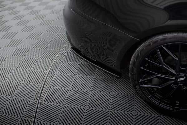 MAXTON DESIGN - Bočné spojlere zadného nárazníka V.2 Audi A4 B8 ,Čierny lesk – Obrázok 5