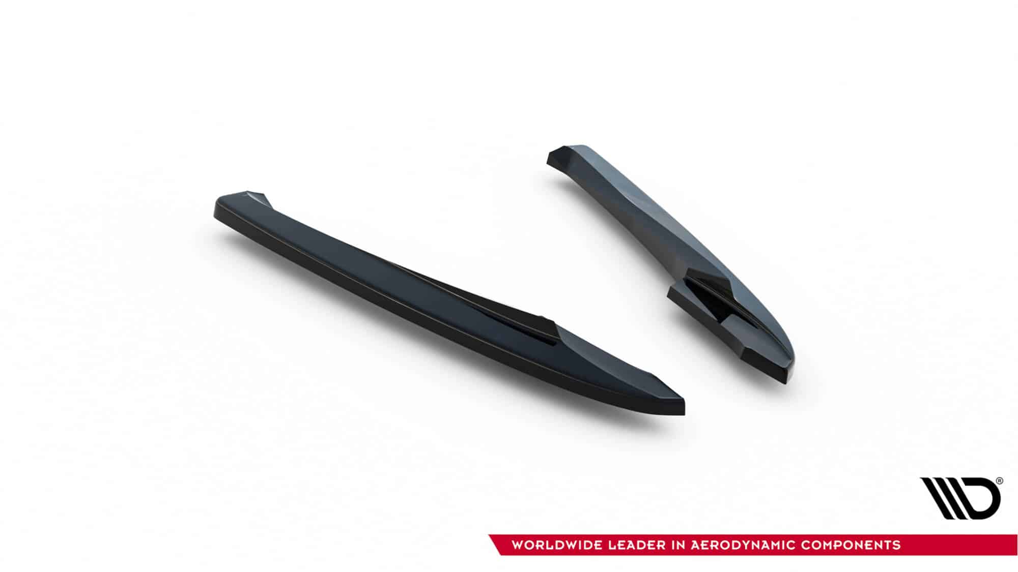 MAXTON DESIGN - Bočné spojlere zadného nárazníka V.2 Audi A4 B8 ,Čierny lesk – Obrázok 4